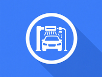 无人自助洗车店